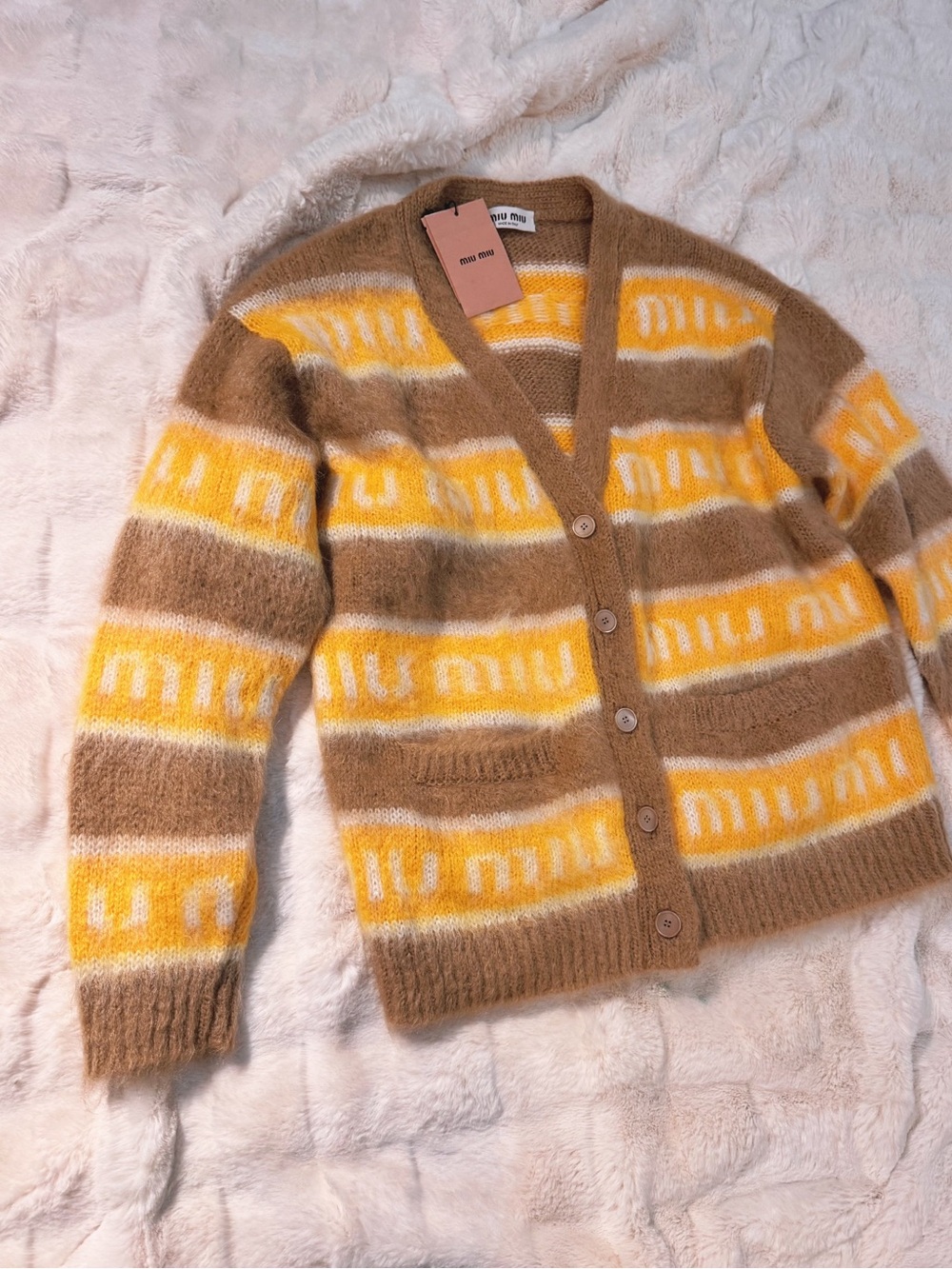 Miu Miu mohair-blend cardigan - Picture 3 of 13